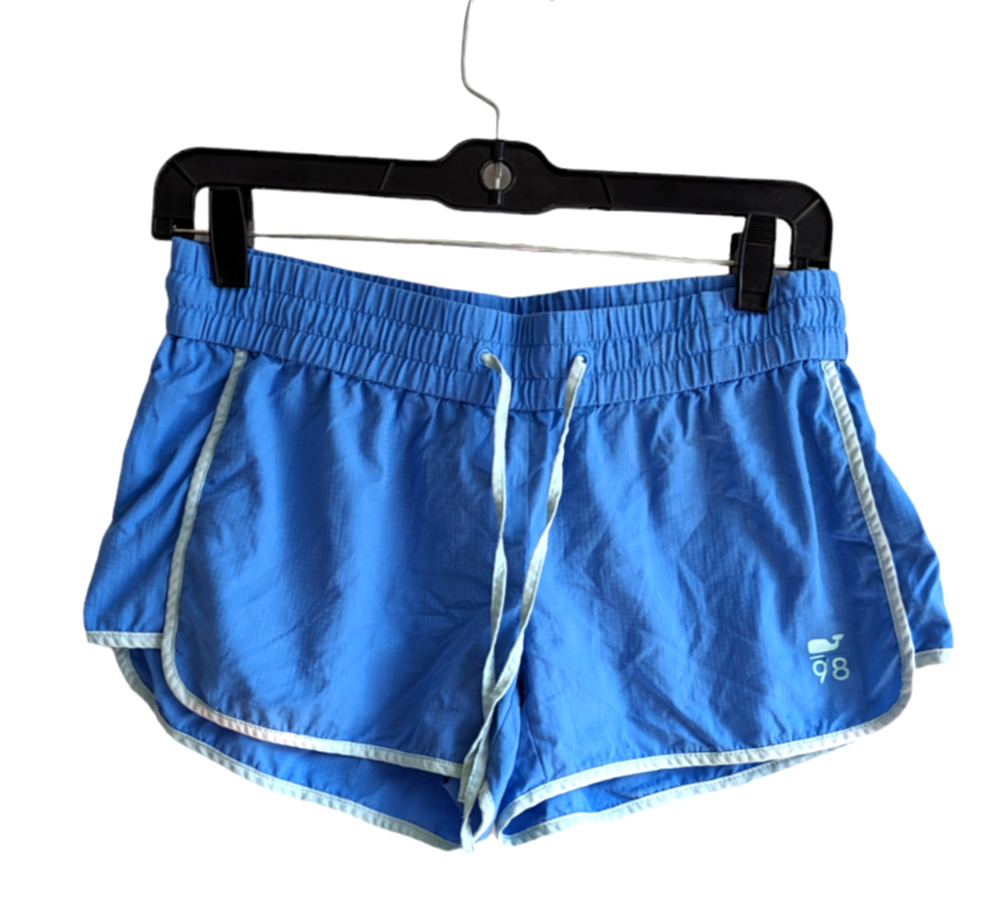 Vineyard Vines Womens Active Performance Blue Solid Harbor Shorts Size XS
